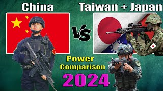 China vs Taiwan amp Japan military power comparison 2024  Taiwan amp Japan vs China military power 2024 [upl. by Jerry580]