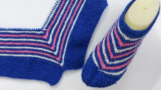 Knitting Ladies Thumb Socks  Shoes  Anguthey Wali Socks [upl. by Sherr]