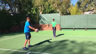 Tennis Perfect Practice System  Hand Eye Coordination Drills [upl. by Acirem678]