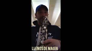 Llenos de magia  la vela puerca riff para saxo alto con notas saxophone altosax [upl. by Maisey61]