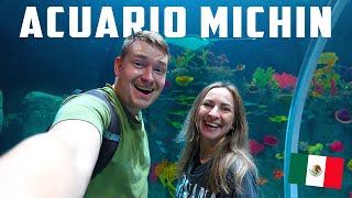 🐟ASI ES EL ACUARIO MÁS GRANDE de AMERICA LATINA  RUSOS VISITAN ACUARIO MICHIN en CIUDAD DE MÉXICO [upl. by Nabal]