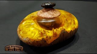 Woodturning Hybrid Lidded Box  Carl Jacobson [upl. by Veriee]