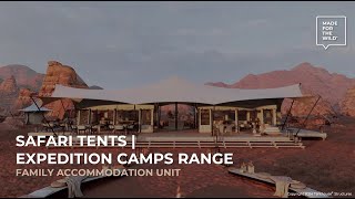 Safari Tents Expedition Camps Accommodation Units [upl. by Nnaegroeg]