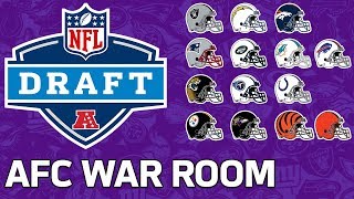 Predicting Every AFC Teams First Three Draft Picks  NFL [upl. by Komara65]