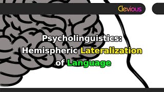 Psycholinguistics Hemispheric Lateralization of Language [upl. by Leatrice]