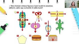 Klasa 5  MatematikÃ«  Boshti dhe format simetrike [upl. by Mart208]