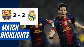 Real Madrid 22 Barcelona  Thrilling Draw ⚽🔥  La Liga 201213 Highlights in HD [upl. by Ytissahc]