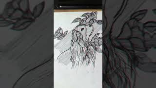 A Very Beautiful pen sketch Dogshorts sketch dog songs [upl. by Nathanoj288]