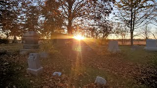 Sylvania Cemetery  Sturtevant WI Sunset Walkthrough [upl. by Nyliret]