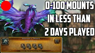 0100 Mounts in 2 Days Played Time  Zero Mounts to Lord of Reins 300 Mounts Live Part 5 [upl. by Devona]