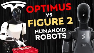 Best Humanoid Robot in 2024 Tesla Optimus vs Figure 2  Head to Head Comparison [upl. by Atinrahs731]