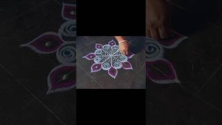 very beautiful and simple kolam rangoli for begginers new creative rangoli [upl. by Brendin]