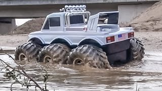 RC amphibious vehicle water test Will it be dense and dry [upl. by Pauly942]