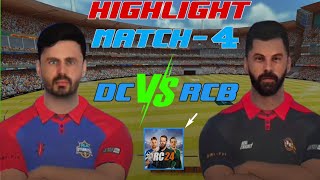 DC vs RCB Highlight Ipl  New Ubdate GameplayReal Cricket 24dcvsrcb rc24 cricketmatch [upl. by Turtle547]