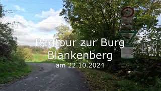 Radtour zur Burg Blankenberg [upl. by Hulbig]