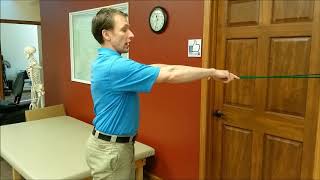 Theraband High Row  Rhomboid and Middle Trapezius Exercise [upl. by Amada]