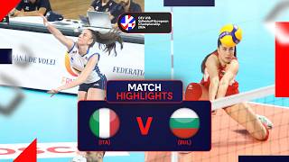 Highlights  Italy vs Bulgaria  CEV U18 Volleyball European Championship 2024  Women SF [upl. by Ecnerrat]