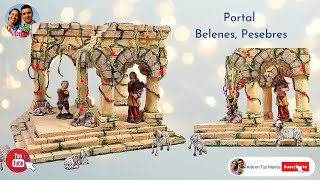 🔴Cómo Hacer un PORTAL para NACIMIENTO de Belenes paso a paso Arte en Tus Manos [upl. by Robyn]