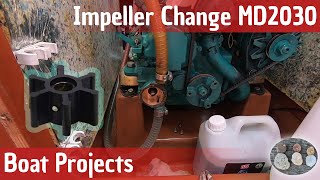 Volvo Penta MD2030 Impeller change Speedseal  Boat Projects [upl. by Ahsetal]