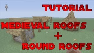 Minecraft Medieval Roofs  Round Roofs Tutorial [upl. by Malena]