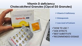 Cholecalciferol Granules Uprise D3 Capsules 4 Vitamin D deficiency  Supplement 4 Vitamin Deficiency [upl. by Jezabella]