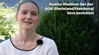 Duales Studium bei der AOK RheinlandHamburg – das erwartet dich Jetzt bewerben [upl. by Ellynad]