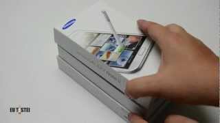 Phablet Samsung Galaxy Note II N7100  Unboxing Brasil [upl. by Cimbura]