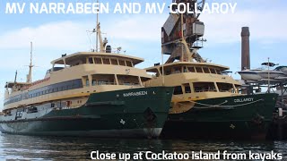 MV Narrabeen and MV Collaroy  Close up at Cockatoo Island from kayaks [upl. by Feeley]