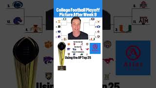 Here is the NEW College Football Playoff Bracket After Week 9 atlassports cfb collegefootball [upl. by Henka]