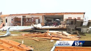 Sawyerville community cleans up after deadly EF2 tornado [upl. by Alida716]