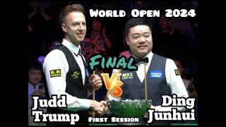 Judd Trump Vs Ding 2024 World Open Snooker [upl. by Enilorac]