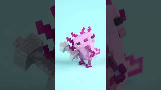 Axolotl goes Olympics in Paris  Weightlifting minecraft olympics shorts [upl. by Elleinaj]