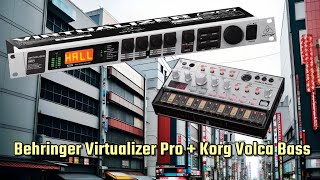 Behringer Virtualizer Pro fx Korg Volca Bass  Sample [upl. by Ulises786]