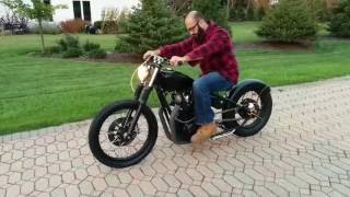 Yamaha XS650 bobber 277° rephased 750cc big bore kick start [upl. by Laufer]