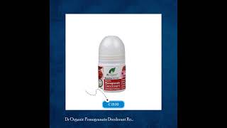 Dr Organic Pomegranate Deodorant Roll On 50ml [upl. by Edra]