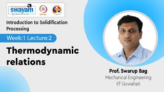 Lec 2 Thermodynamic relations [upl. by Robbin953]
