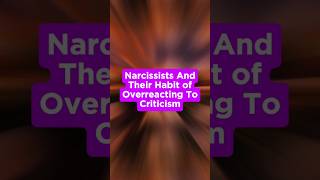 Narcissists And Their Habit of Overreacting To Criticism narcissism health [upl. by Akeirahs]