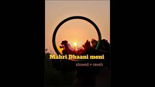 Mahri Dhaani meni slowed  reveb  haryanvi song haryanvi mahri dhhani viral song ronakjaat [upl. by Koller]