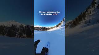 FULL GAS ON A SNOWBOARD😱🚀 wintersports snowboard [upl. by Abel639]