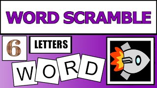 Scrambled Words Games  Jumbled Word Game  Guess the Word Game  Word Scramble  SW Scramble [upl. by Nollad]