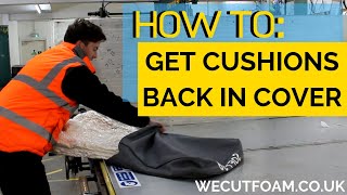 TOP TRICK How To Get Large Cushions Back In Their Covers ideal for sofa cushions [upl. by Namialus602]