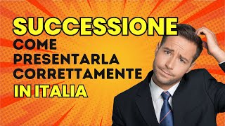 Successione 6 passaggi per presentarla correttamente [upl. by Efioa]