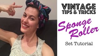 Vintage Sponge Roller Set Tutorial Part I  Day 5⎜30 VIDEOS IN 30 DAYS [upl. by Oira]