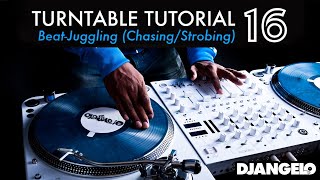 Turntable Tutorial 16  BEAT JUGGLING Chasing  Strobing [upl. by Flosi]