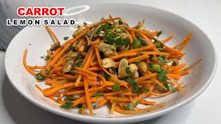 Carrot Lemon Salad  Carrot Salad Recipes  Weight Loss Salad Recipe  diet Salad Recipe [upl. by Milks]