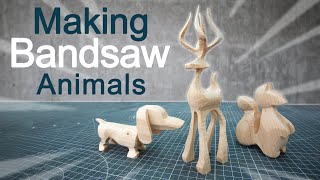 I made These wooden animals using only a Bandsaw [upl. by Kissiah]