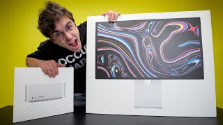 MEGA UNBOXING APPLE Mac Studio amp Display [upl. by Hanna670]