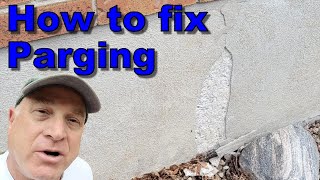 How to Repair Foundation Parging [upl. by Yerrot315]