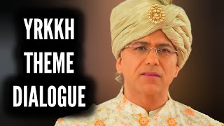 YRKKH  Theme Dialogue  Ep 1421 S68 [upl. by Gabbi728]