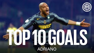 TOP 10 GOALS  ADRIANO ⚫🔵 [upl. by Nonnahsal]